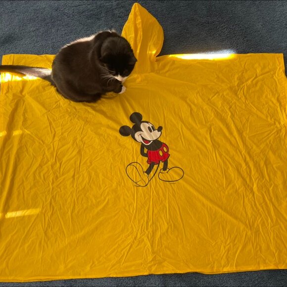 vintage mickey mouse yellow poncho - Picture 1 of 7